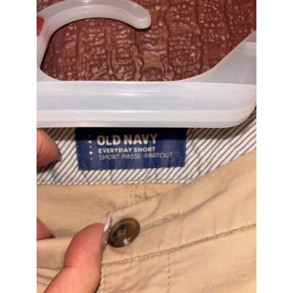 Mid Length Tan Chino Shorts - Picture 2 of 4